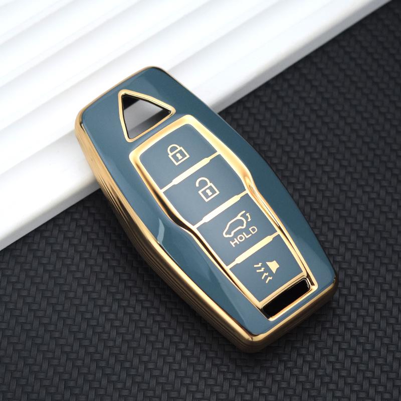 3/4 Buttons Car Key Case Fob Cover Shell for Mitsubishi 2023 Outlander 2022 Smart Remote Key Holder Protector Accessories