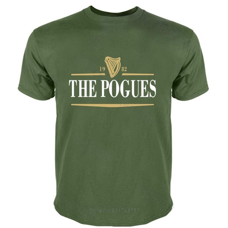 Summer Unisexs tshirt Unisex black tshirt The Pogues T Shirt Irish Punk Rock Anarchy cotton tshirt unisex tshirt teenagers cool tops