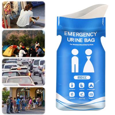 Disposable Urinal Bag Outdoor Emergency Urinate Bags Leakproof Portable Urine Bag 850ml Emergency Pee/Wee Bags for Traffic Jams