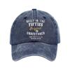 Humorous Baseball Cap with Builtin Fifties Text Wash Cotton Adjustable Dad Hat for Daily Outfit Women Men Accessory