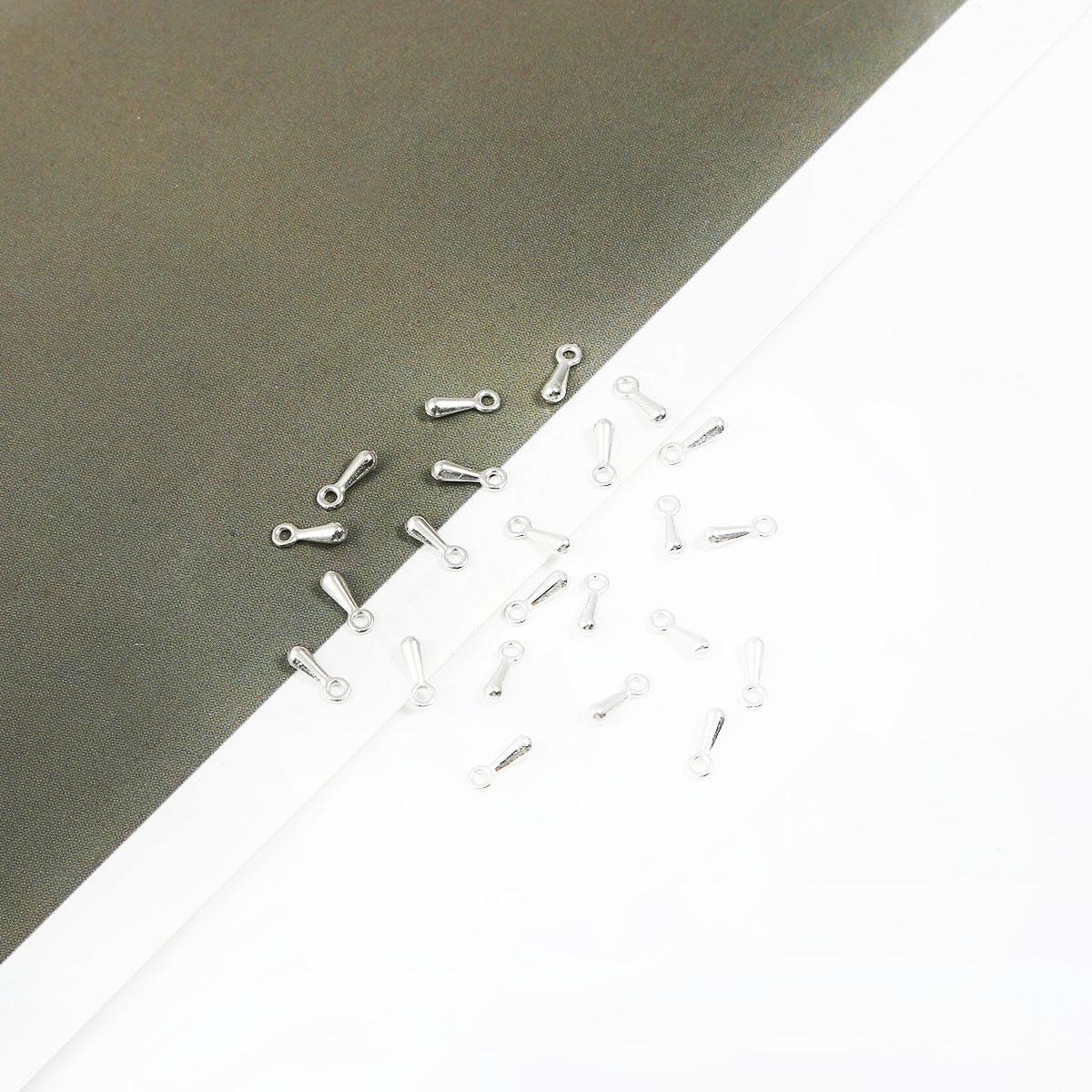 

100 шт. 2x7 мм шнур с каплями воды для DIY ожерелья, браслета, обжимные концы, удлиненные удлинительные цепочки, застежка-хвост