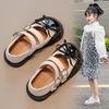 Girls' Princess Shoes Spring and Autumn New Style Baby Girls' Leather Shoes Korean Fashion Princess Shoes British Style Baby Flats