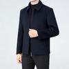 Brand Men's 2025 Autumn/Winter Wool Coat - Lapel, Detachable Down Lining, Double-Faced Wool Overcoat.