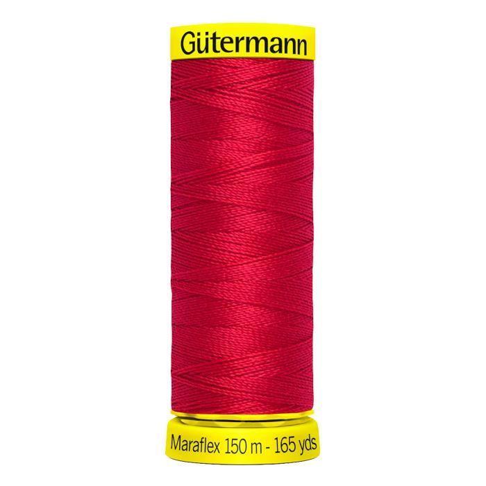 Fil à coudre Gütermann Maraflex, No. 120, pour des coutures très élastiques 156 Rouge