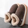 Heel Shoes for Warmth, Thick-soled Indoor Home Use, Fleece and Thickened Cotton Shoes