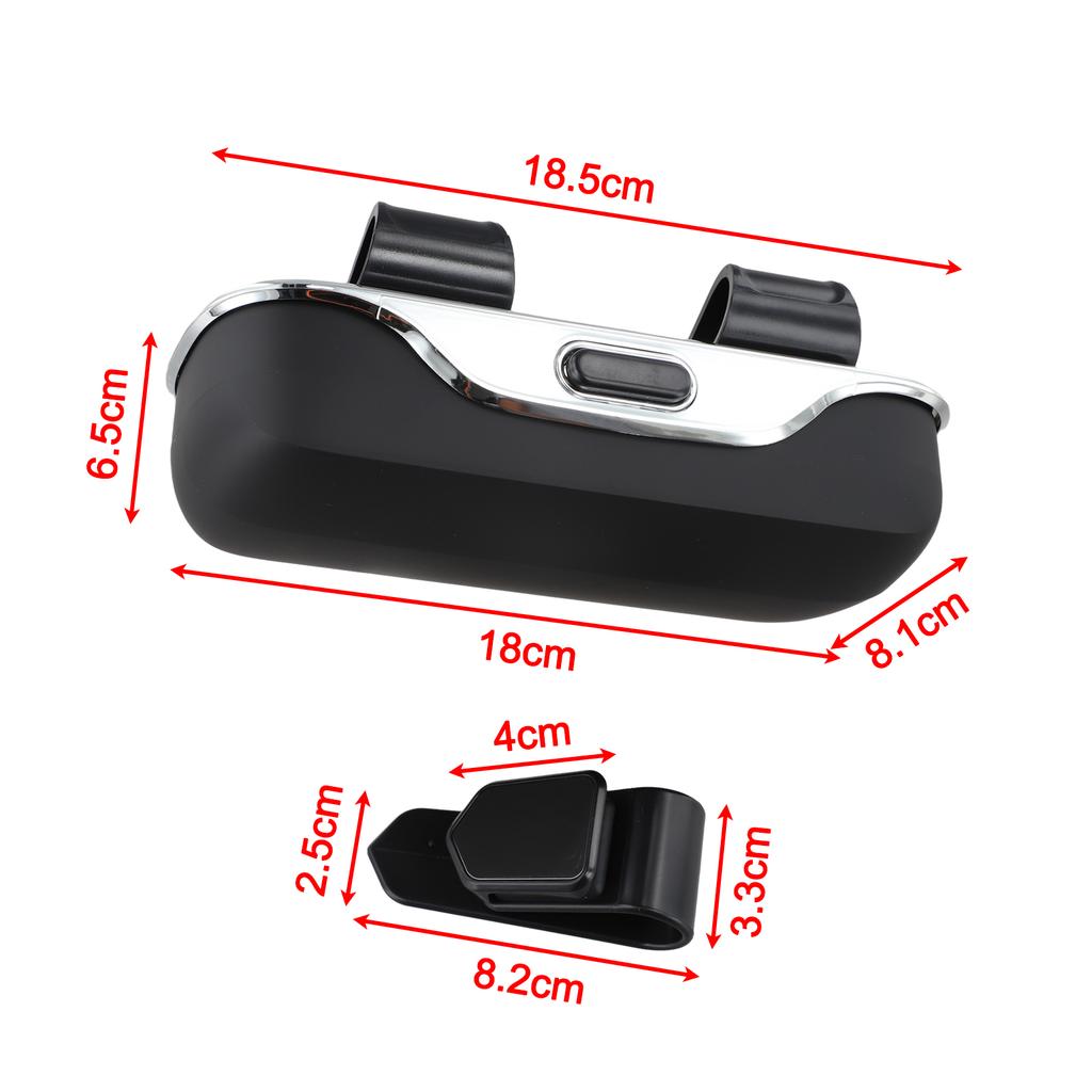 1PC Car Glasses Case Portable Sunglasses Holder Sun Visor Car Interior Decoration Anti-Scratch Eyeglasses Protection Box