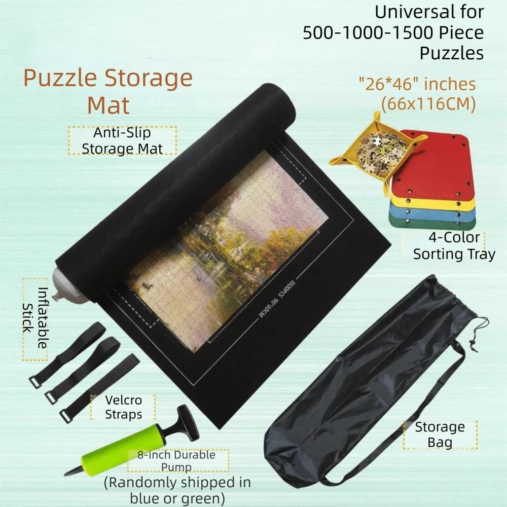 Roll Up Jigsaw Puzzle Storage Mat Set Puzzles Keeper  Parent-child Early Education
