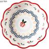 Wiśniowa ceramiczna miska retro miska na warzywa sałatkowa miska na owoce miseczki na jajka na parze miseczki na deser przekąski restauracyjna ceramiczna zastawa stołowa