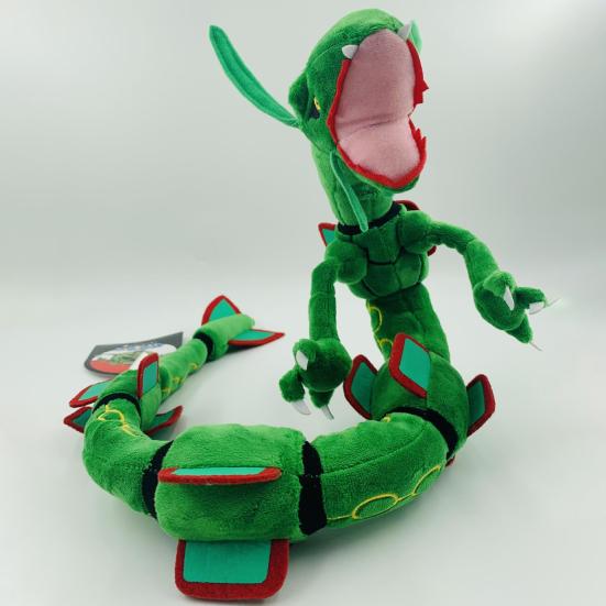 80cm Rayquaza Plush Toy Built-in Skeleton Cute Anime Character Dragon Doll Plushies Sofa Ornament Collectible Japan Anime Pokemons Figure Stuffed