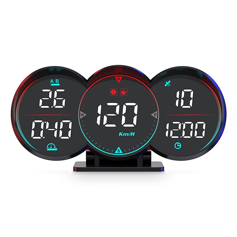 

Информация о вождении автомобиля HUD спидометр с подсветкой, дисплей с указанием скорости, GPS-компас, сигнализация превышения скорости для грузовых автомобилей