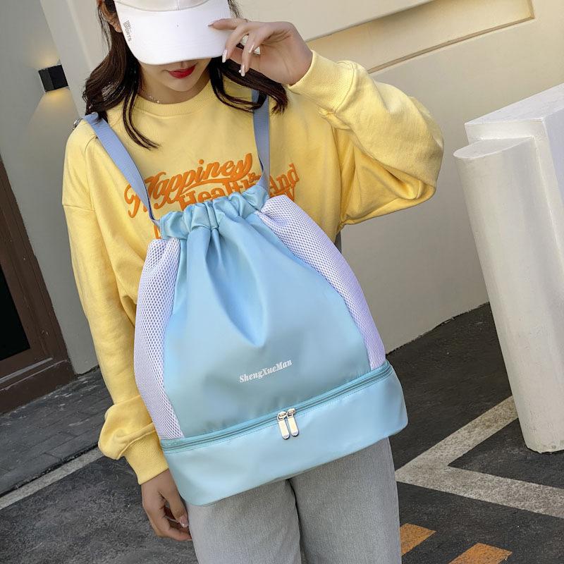 Fitness Bag Wet and Dry Separation Swimming Bag Waterproof Beach Storage Sports Backpack Women's Small Bag Swimming Bag Portable Men