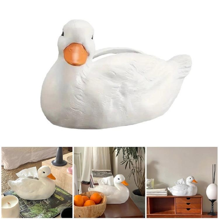 Novelty Duck Shaped Tissue Box Cover Wear Resistant Paper Towel Holder Elegant Kitchen Napkin Organizer for Home Use