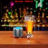 2 In 1 Beverage Dispenser with BT Speaker 2.5L Drink Containers for Party Bar with Colorful LED Lights Black