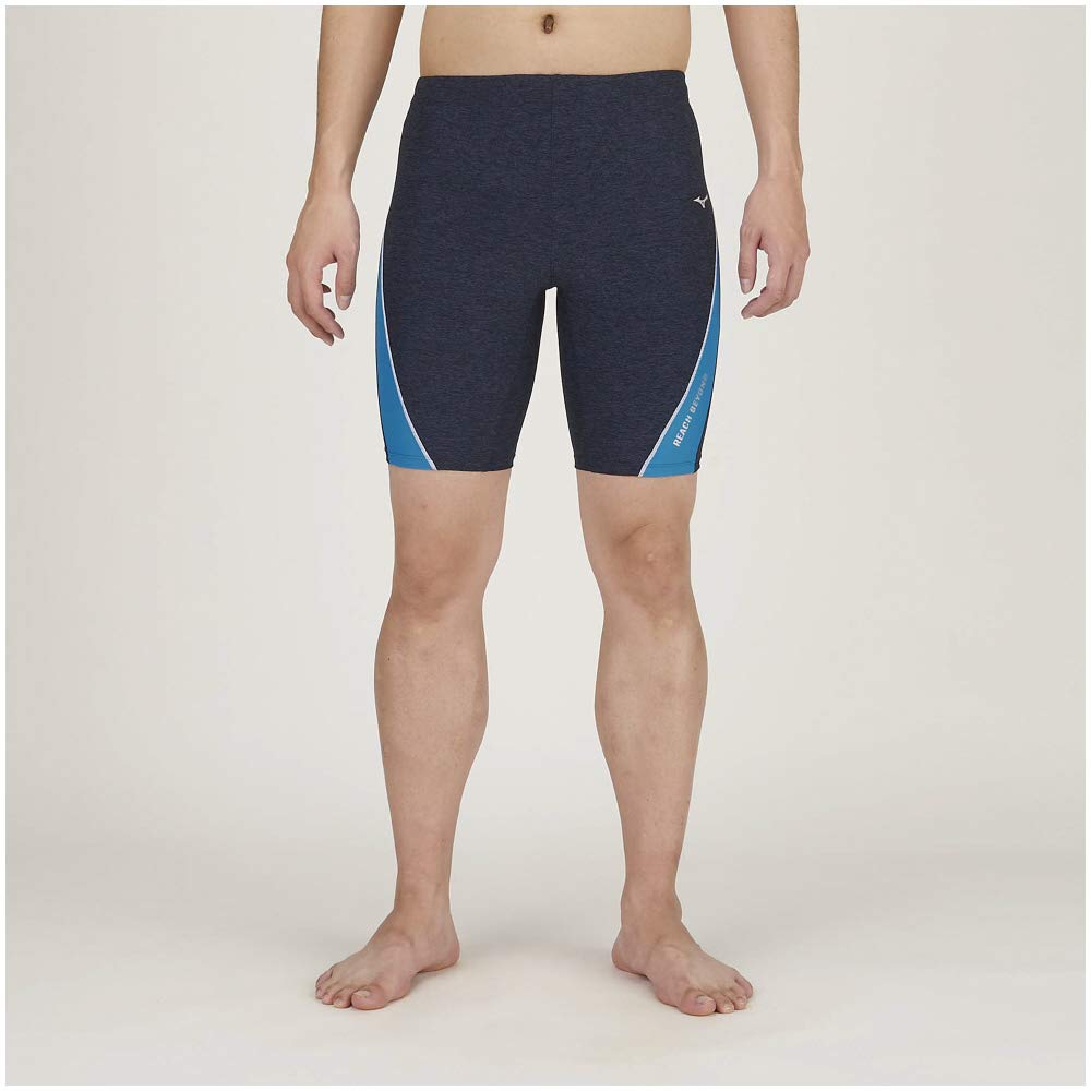 

MIZUNO Гимнастические Фитнес Полушорты Маленький Мужской Купальник, (Длина шагового шва 21 см/3D чашки), N2JB0616, Синий, Размер