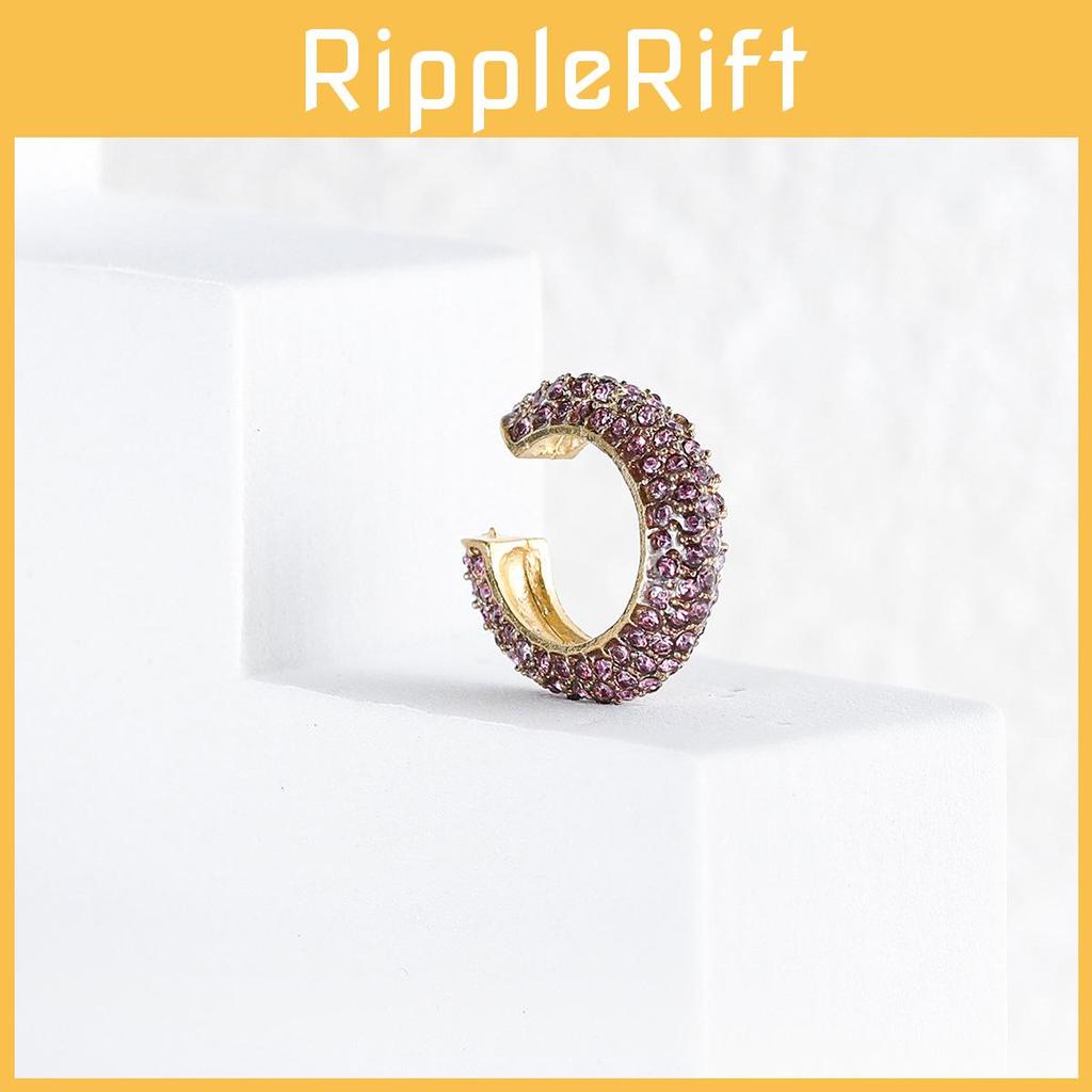 Trendy Alloy Clip-on Earrings For Women Unique Geometric Shapes Ideal For Gifts