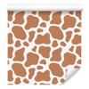 Cow Patches Wallpaper Orange and Cream for Living Room and Bedroom 50x1000