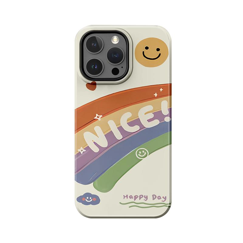 

Sublimation Coated Glossy Phone Case Hard Plastic +TPU Soft TPU Shell Rainbow Nice Patterned Full Protective Back Cover for iPhone Samsung iPhone 7 / iPhone 8