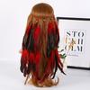 Halloween costume Indian headdress, Bohemian feather headband, ethnic style headwear accessories