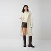 ELLE French Style Patchwork Fashion Design Sheepskin Casual Loose Versatile Comfortable Long Sleeve Double-Sided Woolen Elegant Coat EN52133
