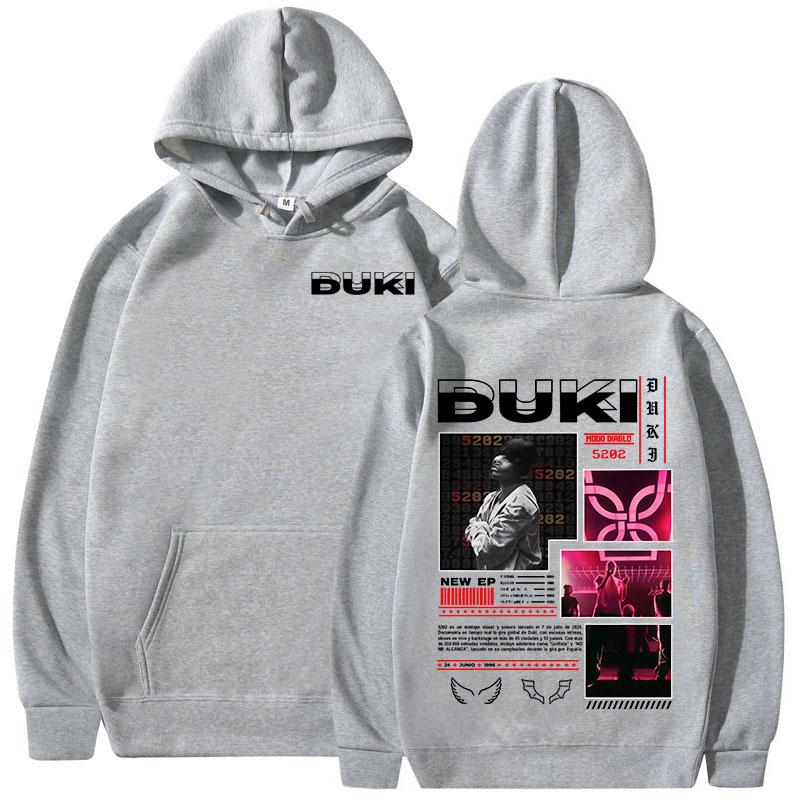 Rapper Duki 5202 MIXTAPE Album Hoodies Men's Women Clothing Fashion Hip Hop Hooded Sweatshirts Casual Fleece Keep Warm Pullovers