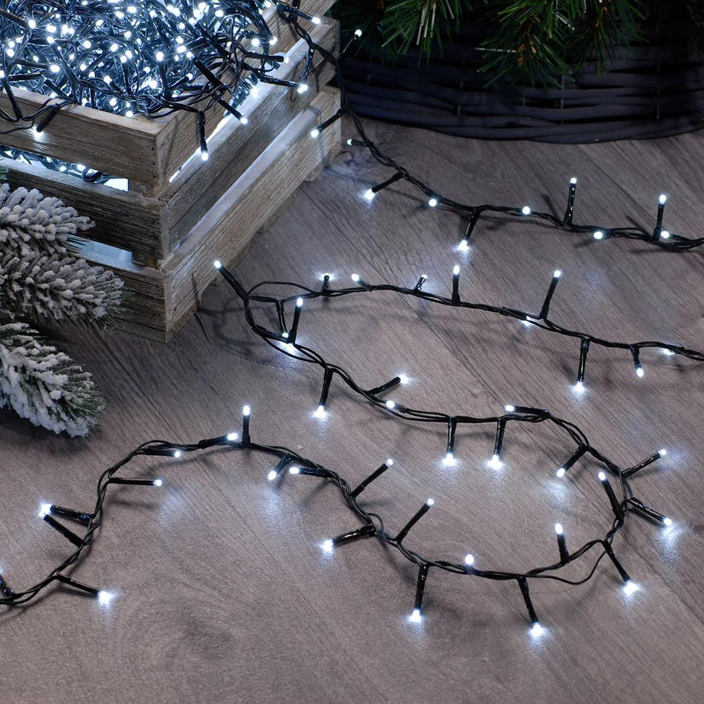 LED lamps 300l, warm white + cold flash, Christmas tree, holiday, indoor, outdoor, 3+15m