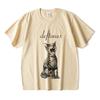 Unisex Cats Print Top Women's Cute Cat Printed Short Sleeve T-shirt Women's Harajuku Fashion Couple Loose Street Style Y2K Clothing