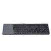 Fold   Keyboard Rechargeable Full Size Keys Folding Wireless Keyboard with Touchpad Multi Device Sync for Laptop PC Tablets