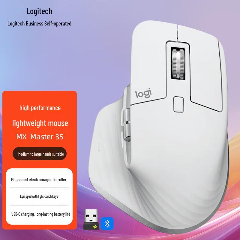 Logitech MX Master 3S Ergonomic Silent Wireless Mouse