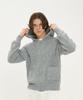BLOND9 Felpa con Cappuccio e Zip a Coste_Grigio