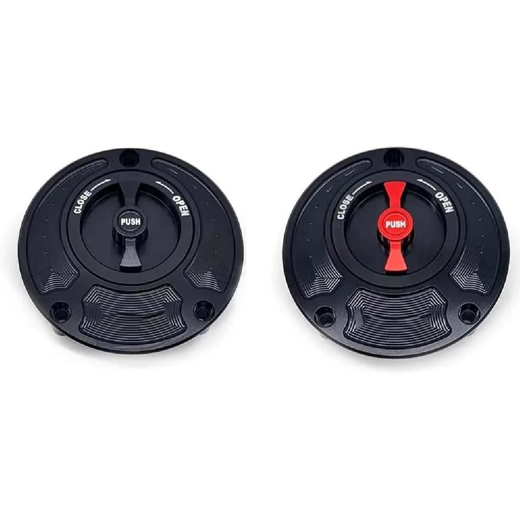 Gas Fuel Tank Cap for YA&MAHA YZF R1 R3 R6 R7 R25 R125 2010-2023 Keyless Motorcycle Fuel Gas Tank Cap Cover Petrol Locking Fuel Cap(Black)