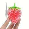 2PCS Fruit Squishy Stress Balls for Kids Strawberry Watermelon Squeeze Toys Dough Ball Fidget Toys for Anxiety Relief