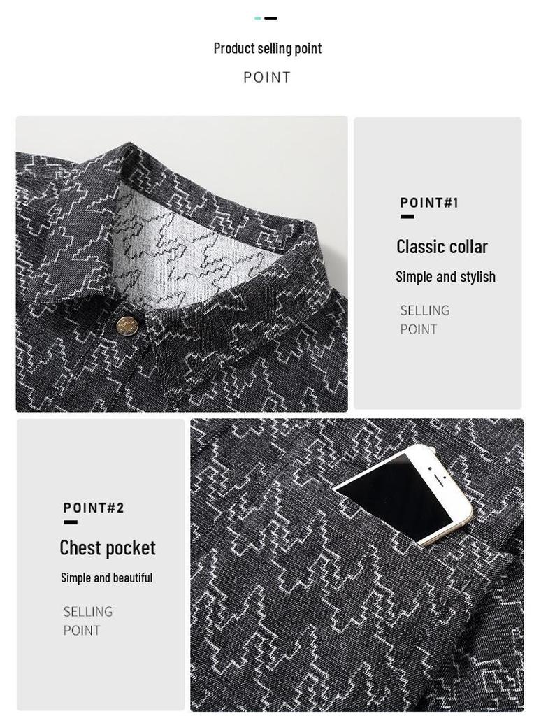 Autumn New Arrivals: Trendy Plus Size Men's Casual Jacket for Spring and Fall - Extra Large Up to 400 Jin