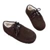 Plush Cotton Shoes Women Snow Boots Suede Fur Slippers Flats Casual Sneaker 2024 Trend Brand Mules Lace Up Warm Fad Winter Botas