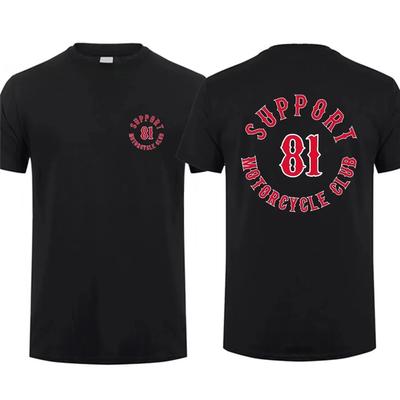 2025 Ny Support 81 T-shirt - Oversized Grafisk Streetwear Topp Brödraskap Vintage Unisex Casual T-shirt S-4XL