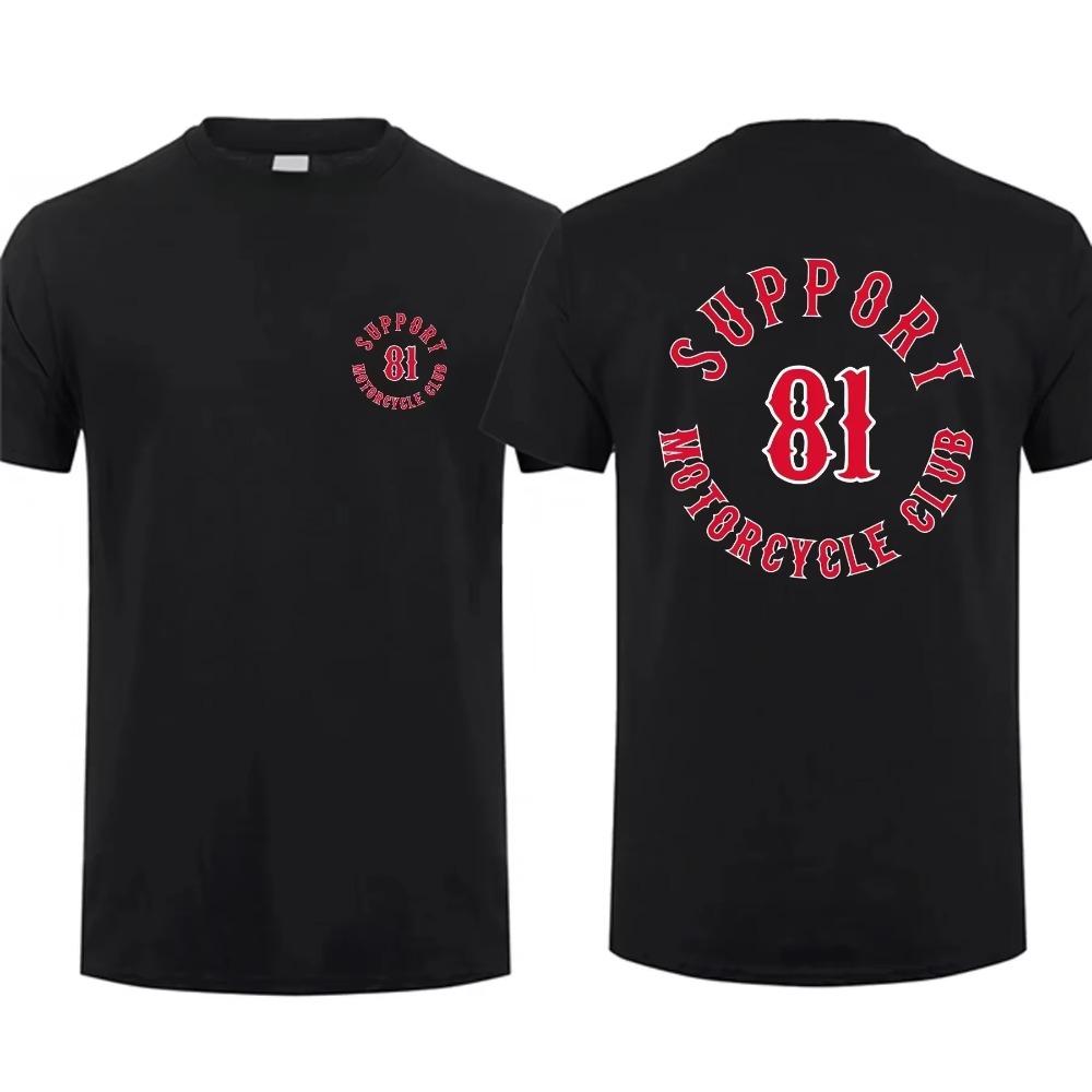 2025 New Support 81 T-Shirt - Oversized Graphic Streetwear Top Brotherhood Vintage  Unisex Casual Tee S-4XL
