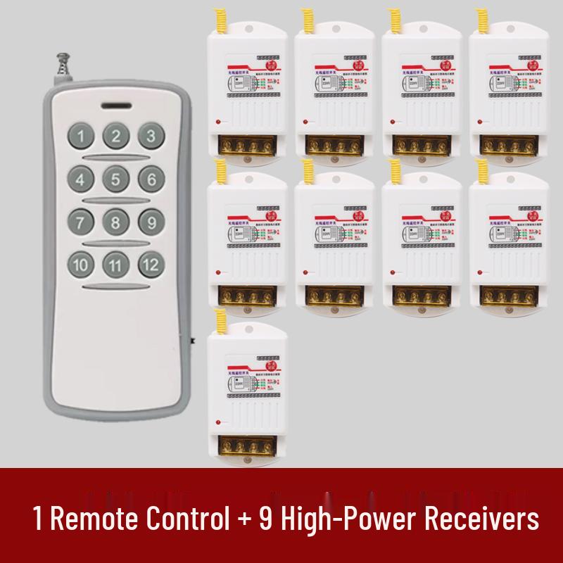 High-Power Submersible Pump with Smart Wireless Remote and Light Control, 220V Multi-Channel Wiring-Free Power Supply
