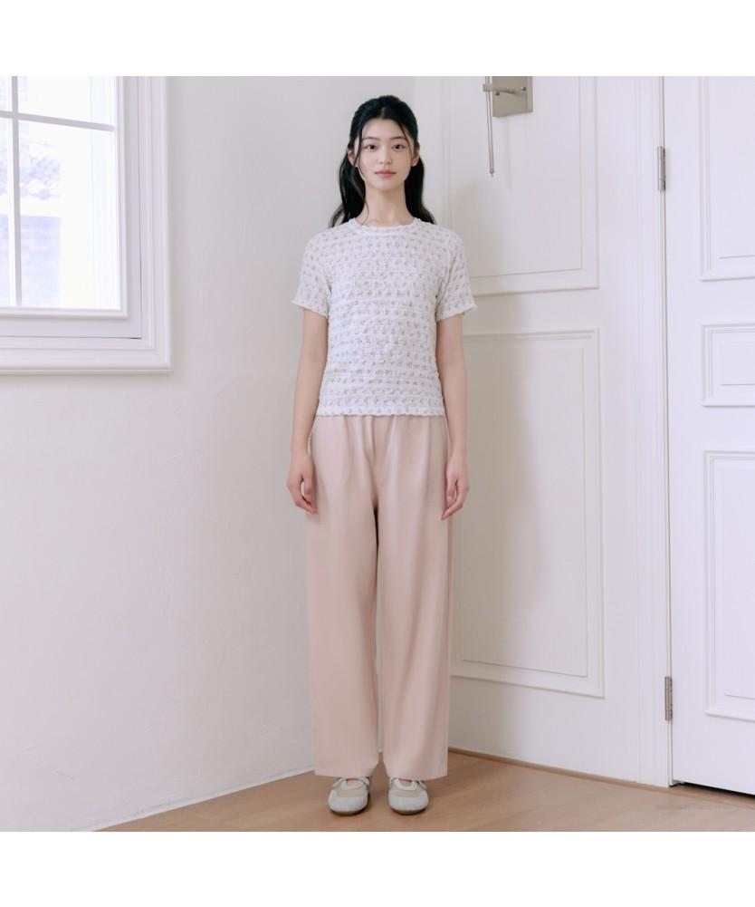 THURSDAY ISLAND White Flower Yoru T-Shirt_T264Mts239W