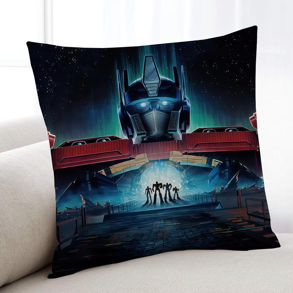 TTransformersES OOne Cartoon cushion cover Home Bedding Sofa living Room pillowcase Simple Soft Skin Cushion Cover Party Gift