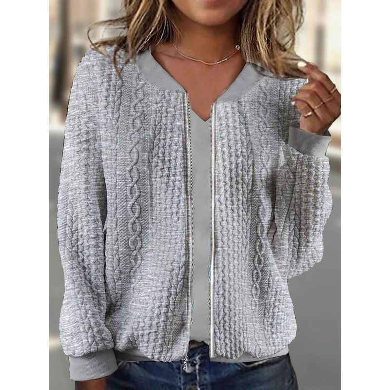 

2024 Куртка с капюшоном на молнии, бейсбольная куртка, верхняя одежда, бейсбольная форма Grey M