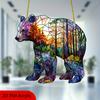 2D Flat Acrylic Bear Decoration, No Need for Batteries/electricity, Unique Indoor/outdoor Decoration, Multi-purpose Traditional Style,