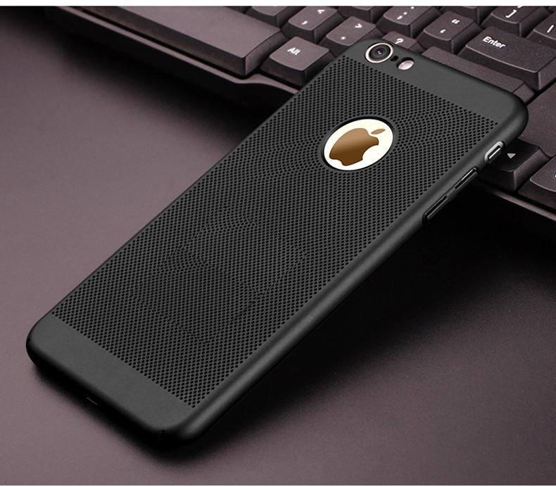 Термоотводящий чехол для мобильного телефона для iPhone 6 Plus 7 Plus X Защитные чехлы For iPhone X чёрный