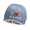 Baby Boys Girls Summer Soft Brim Baseball Cap Adjustable Denim Sun Hat for Infant 6-24M