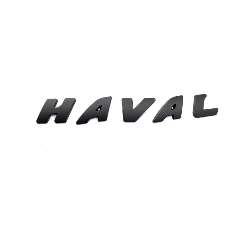 For Haval Emblem Black Italics Badge For Haval Dargo Jolion H6 H3 F7\F7X 2021-2022 Car Body Decal Logo Sticker Pasted
