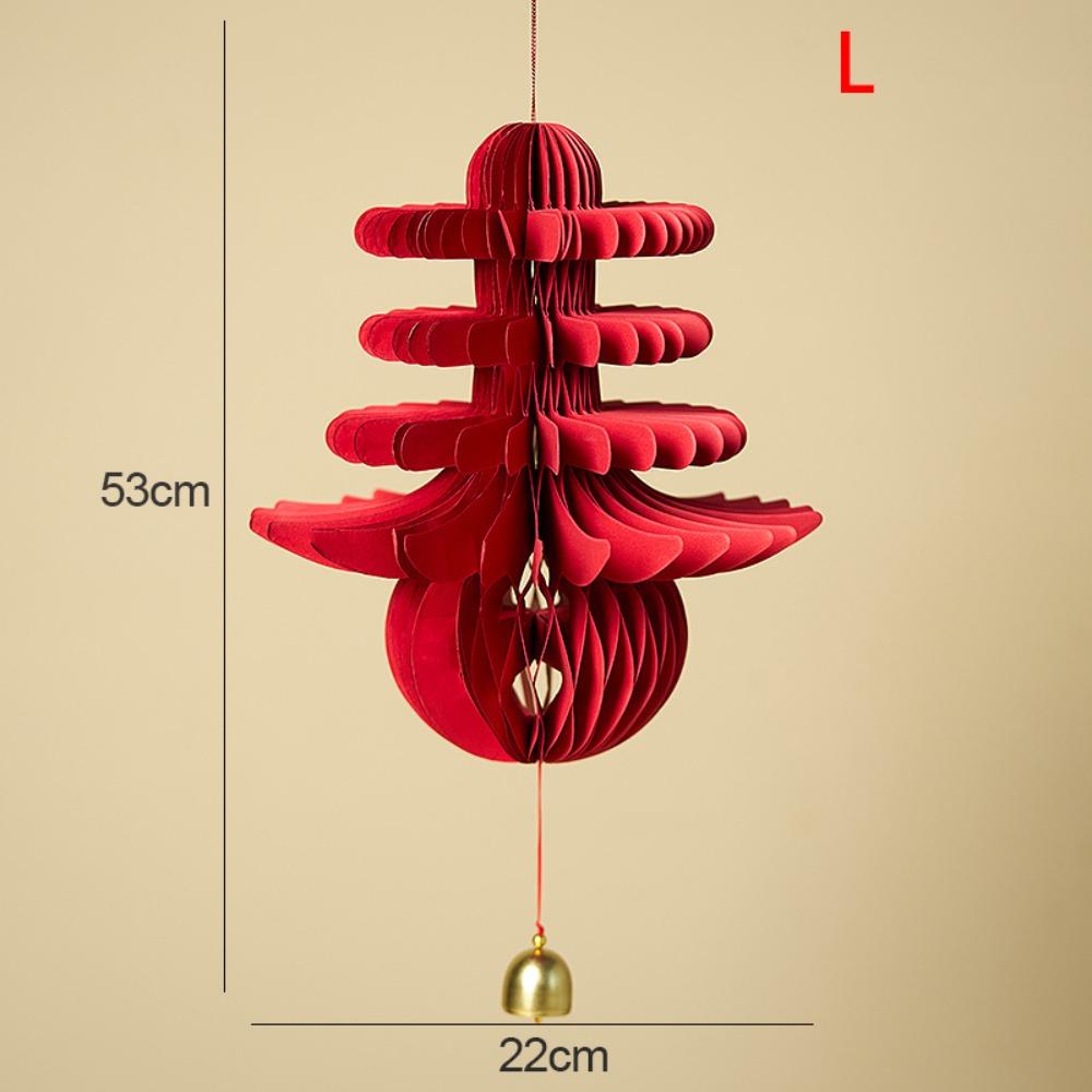 Foldable 2025 Snake Honeycomb Decoration Chinese style Traditional New Year Red Honeycomb Lucky Reusable Spring Festival Pendant