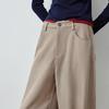 Women's Draped Wide-Leg Suit Pants