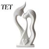 Romantic Couple Sculptures for Bedroom Abstract Figurine, Modern Minimalist Lover Statue Home Decor, Love Sculpture Ceramic Texture PLA Craft Display