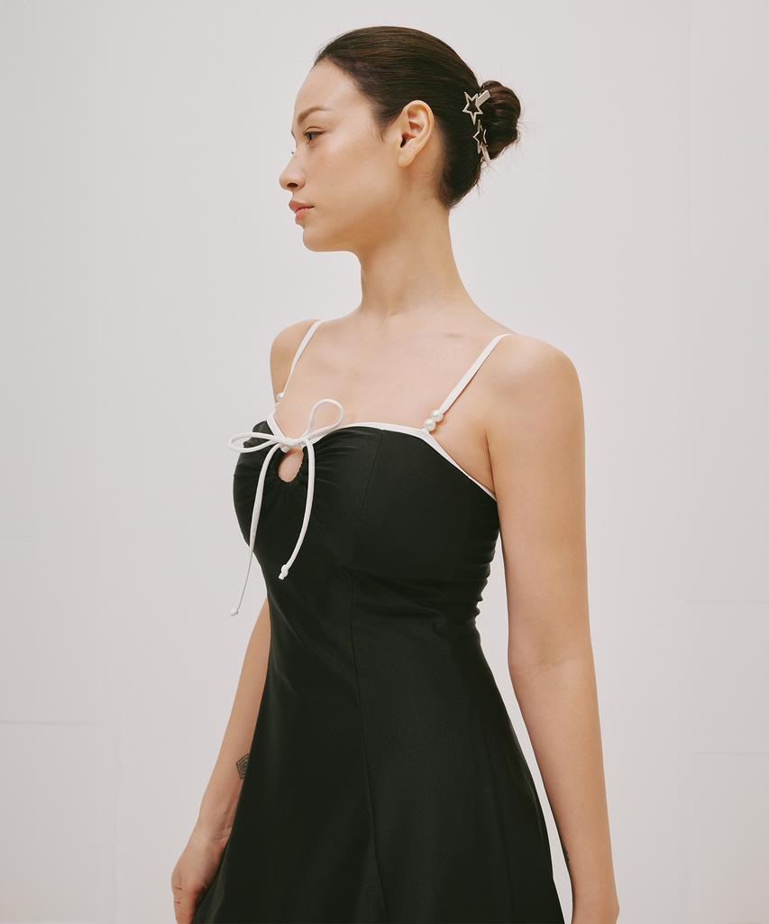Sonyalebai Pearl Bright Dress Jet Black