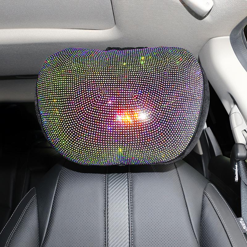 Rhinestone Car Neck Support Pillow - Maybach S-Class Style