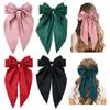 Satijnen Strik Streamer Haarclip: Elegante Retro Haarspeld voor Vrouwen