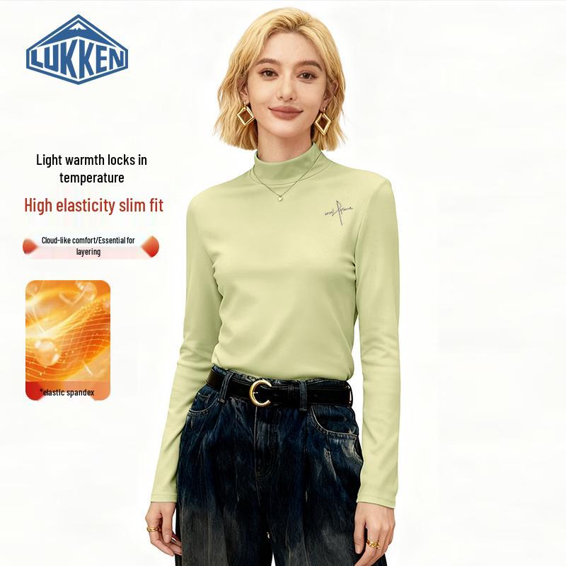 LUKKEN Women s High-Neck Fleece Thermal Base Layer Top S